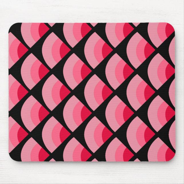 Souris Tapis de bureau à motif inspiré de pastèque rose  (Devant)