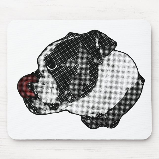 Souris Tapis de bureau Bulldog Ruby (Devant)
