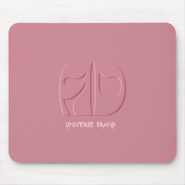 Souris Tapis de bureau Chic Pink Universe Brand (Devant)
