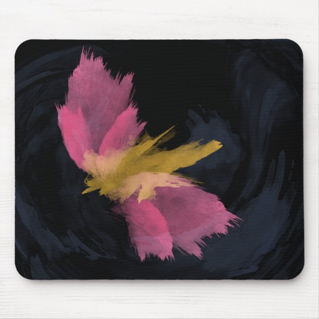 Souris Tapis de souris, aquarelle Vol de minuit (Devant)