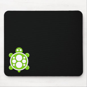 Souris Tapis de souris, tortue ronde, blanc, vert de