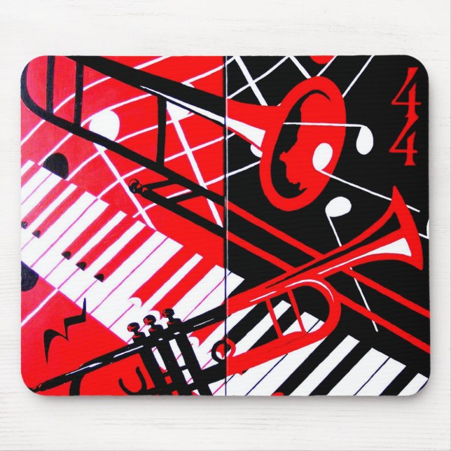Souris Tapis de souris, trombone/trompette (Devant)