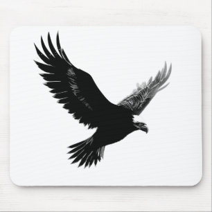 Souris 🦅 Wildlife Majesty Soaring Eagle Design tapis de