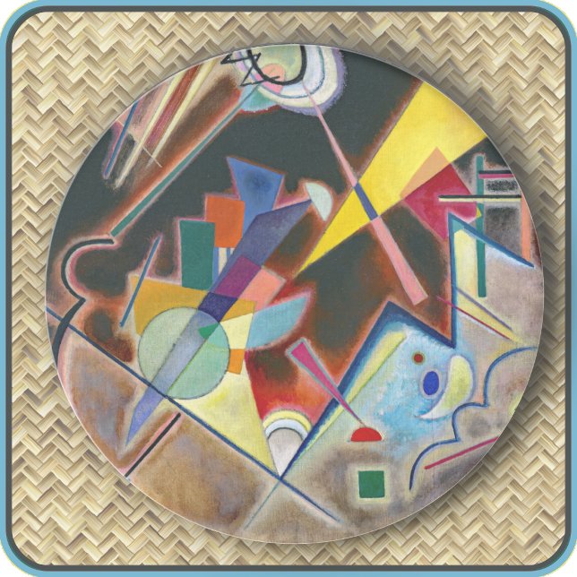 SOUS-BOCK RONDE - "Brun profond" - Kandinsky (Créateur téléchargé)