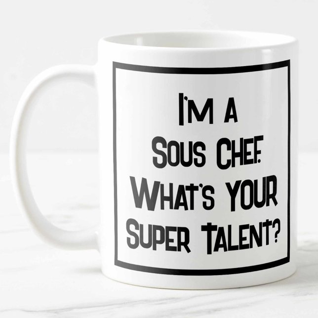 Sous Chef Super Talent. Café Mug (Créateur téléchargé)