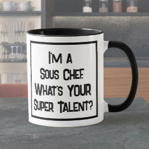 Sous-Chef Talent Super. Mug Café Deux Tons