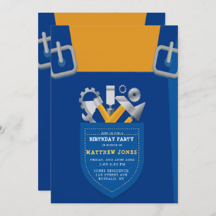 Sous Construction Handyman fête d'anniversaire