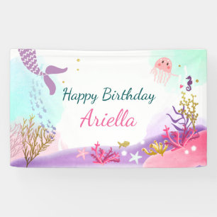Sous la bannière d'anniversaire de la sirène de me
