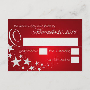 Sous la carte de réponse rouge Stars