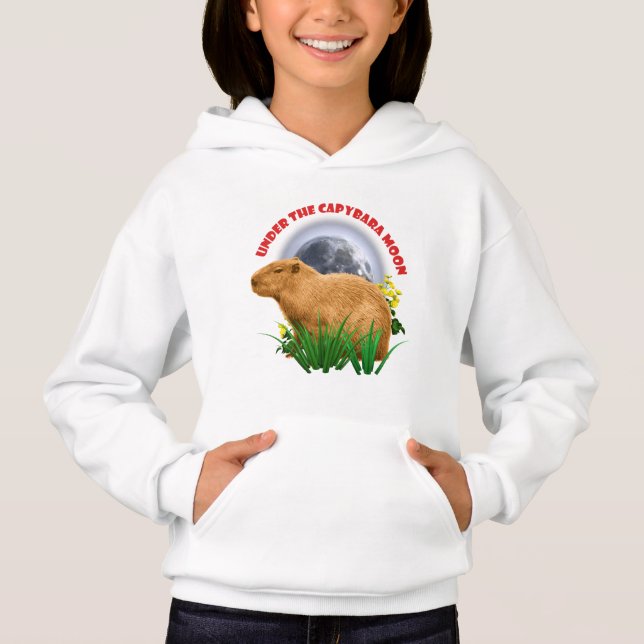 Sous la Lune du Capybara Animal Mignon (Devant)