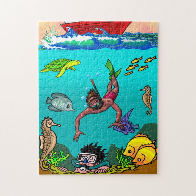 Sous la mer, 11" x 14", 252 pièces Puzzle (Vertical)