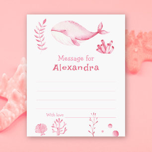 Sous la mer Baleine message de la capsule d'annive