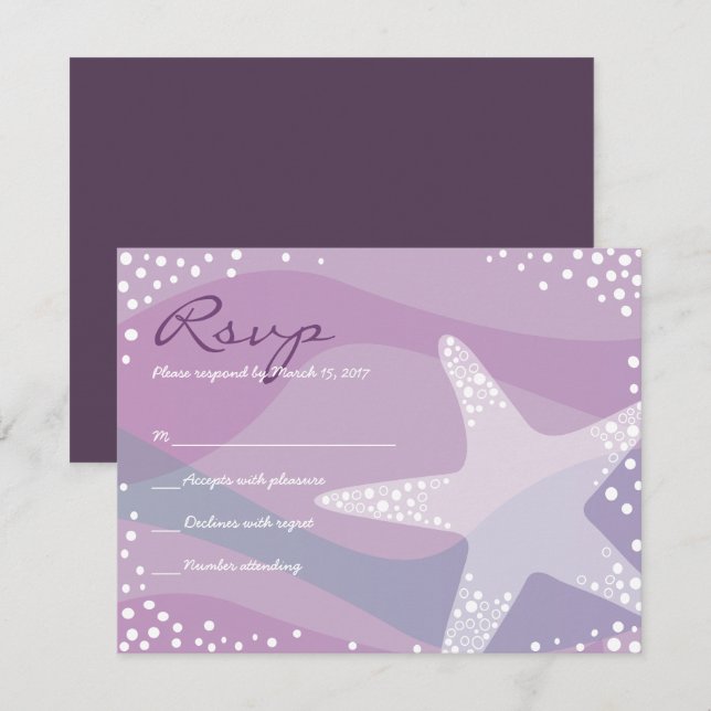 SOUS LA MER Bat Bar Mitzvah Invitation (Devant / Derrière)