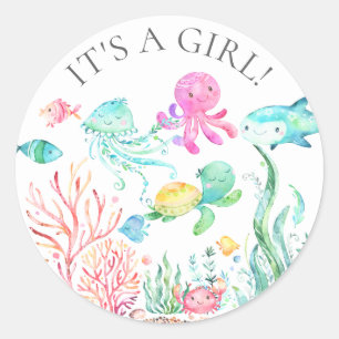Sous la mer C'est un Sticker Fille Favor