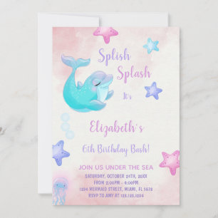 Sous la mer Invitation d'anniversaire