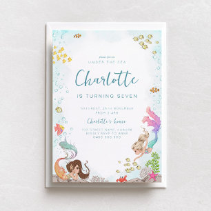 Sous la mer, Invitation d'anniversaire de Sirène