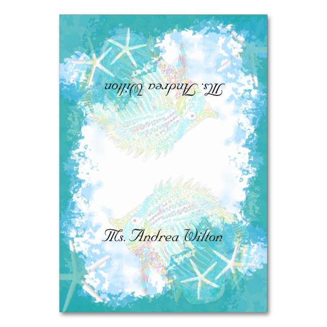 Sous la mer Mariage Tented Cartes de Place (Par défaut)