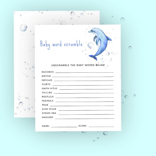 Sous la mer - Mélange de mots pour bébé (Créateur téléchargé)