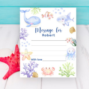 Sous la mer message capsule heure d'anniversaire