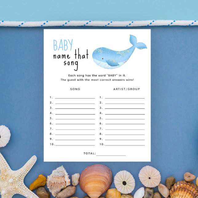 Sous la mer - Nommez cette chanson jeu de baby sho (Créateur téléchargé)