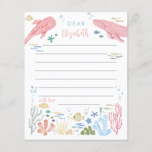 Sous la mer Pink Ocean Animaux Temps Capsule