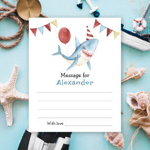 Sous la mer Shark message de capsule d'anniversair