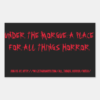 Sous La Morgue Stickers Noir/Rouge