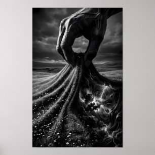 Sous la prairie, une tempête cachée Affiche