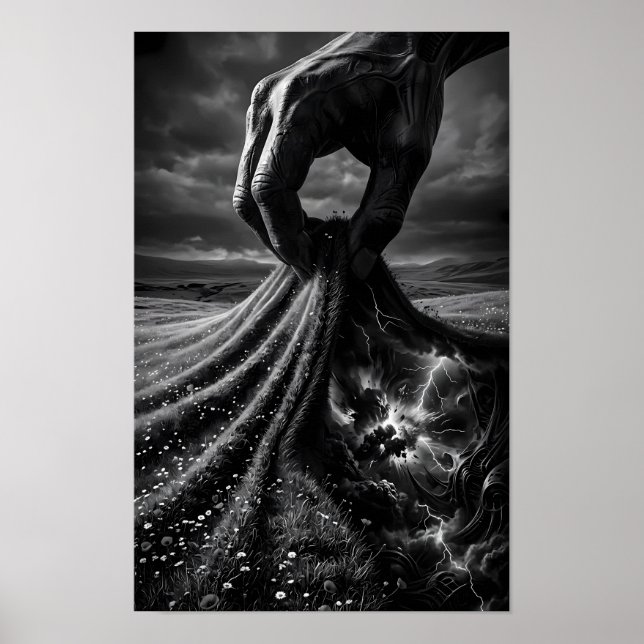 Sous la prairie, une tempête cachée Affiche (Devant)