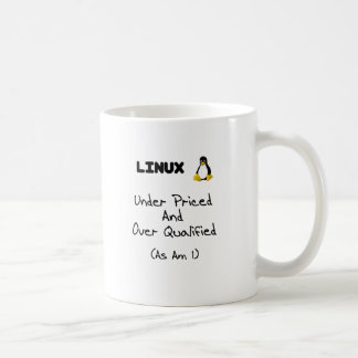 Sous la tasse eue le prix indiqué de Linux