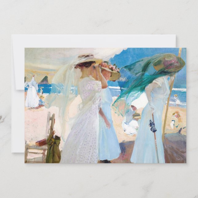 Sous l'Awning, Zarauz | Joaquín Sorolla (Devant)