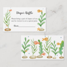 Sous le Baby shower de requins de mer Carte de rab