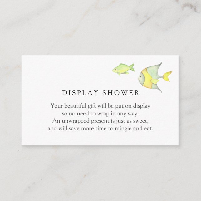 Sous le Baby shower Océan Mer insérer la carte (Devant)