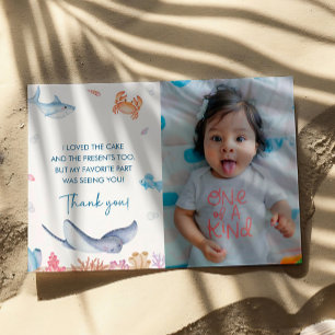 Sous le Carte de remerciements de fête d'anniversa