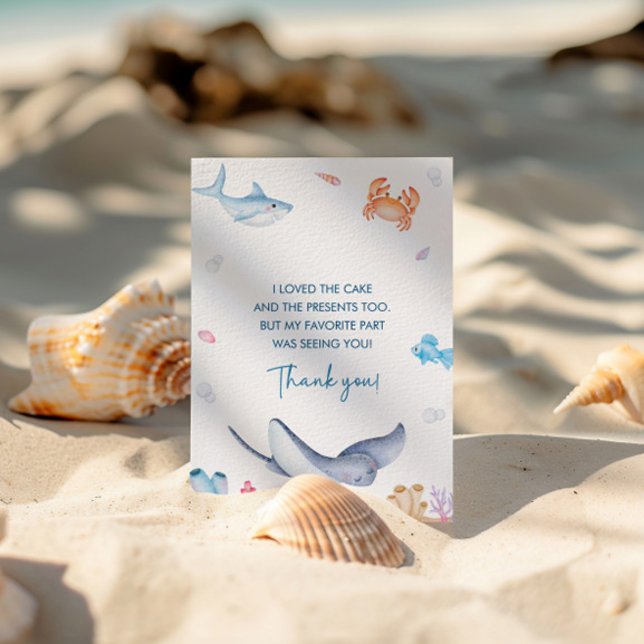 Sous le Carte de remerciements de fête d'anniversa (Créateur téléchargé)