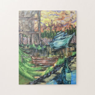 Sous le puzzle du pont