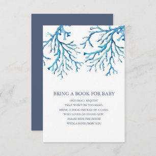 Sous le Sea Book For Baby Insert Invitation