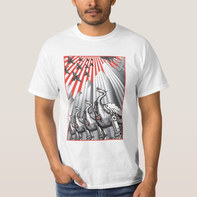 Sous le T-shirt de blanc de surveillance (Devant)