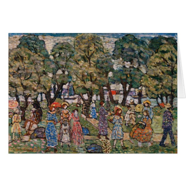 Sous les arbres de Maurice Prendergast, Beaux-arts (Devant horizontal)