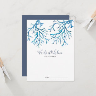 Sous Les Cartes De Conseils Du Baby shower De Mer