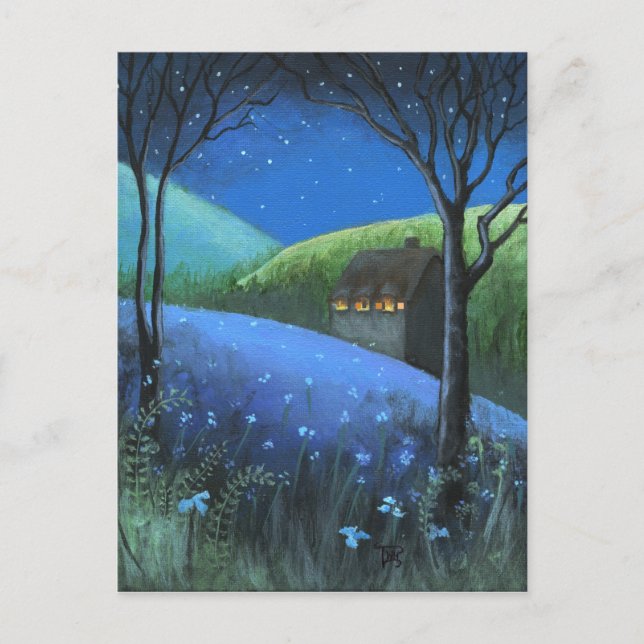 Sous les étoiles carte postale vierge (Devant)