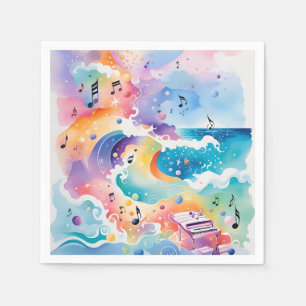 Sous les serviettes en papier marin