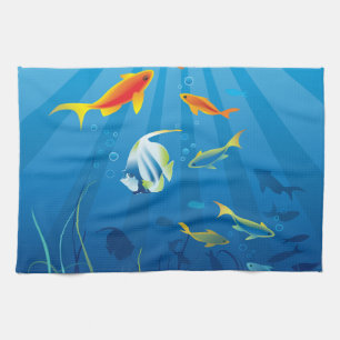 Sous-marin 3 serviettes de cuisine