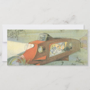 Sous-marin de vapeur de science-fiction vintage en