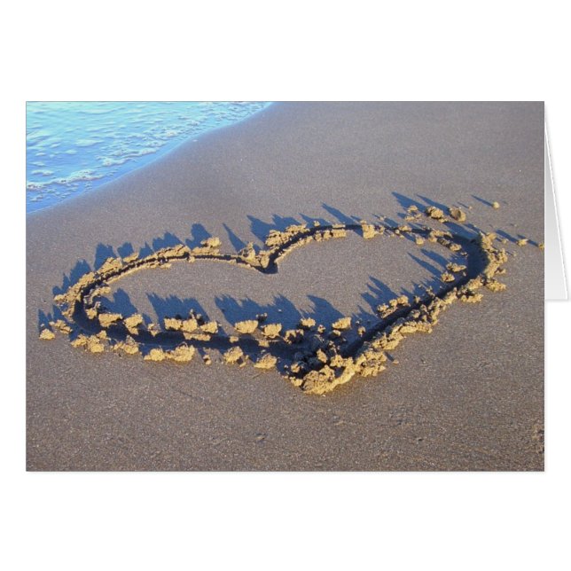 sous mon parapluie/coeur dans le sable (Devant horizontal)