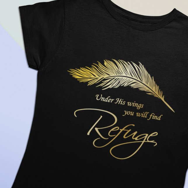 Sous Ses Ailes Vous Trouverez Refuge T-Shirt (Créateur téléchargé)
