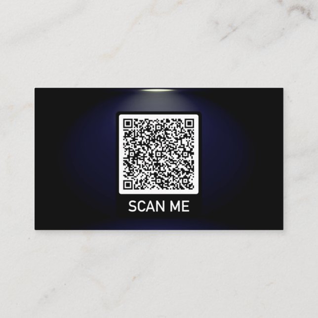 Sous Spotlight Boss Carte de visite avec code QR (Dos)
