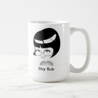 Sous tasse de café timide