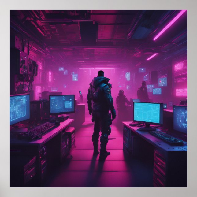 Sous terre Poster Cyberpunk (Devant)