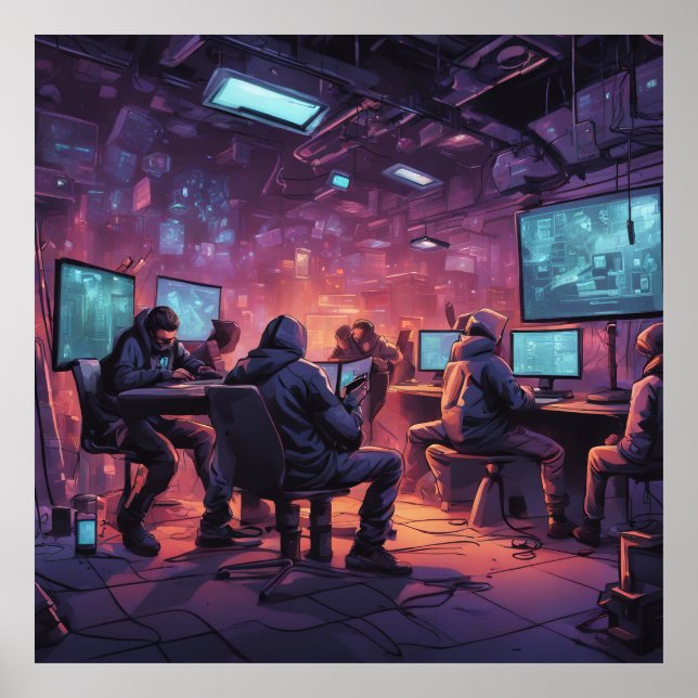 Sous terre Poster Cyberpunk (Devant)